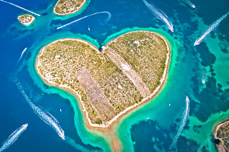 扎达尔群岛空中观察区卡拉马提亚clati地区图片