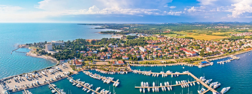 乌马格建筑空中观察伊斯特里亚地区群岛croati图片
