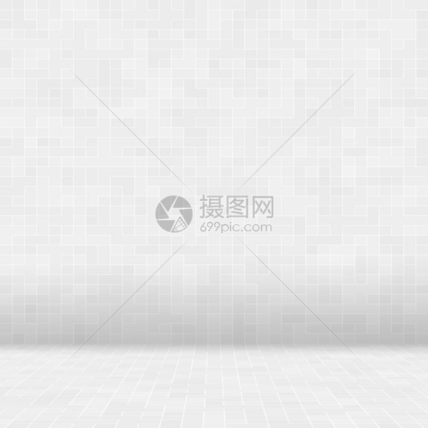 白色和灰瓷砖墙高分辨率纸或砖块无缝和纹理内部背景图片