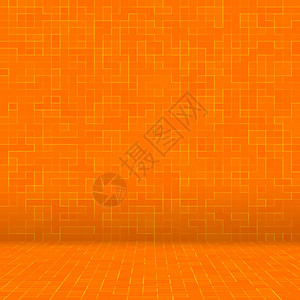 抽象的多色几何图案橙黄和红石器马赛克纹理背景现代风格的墙壁背景抽象的多彩几何图案现代风格的墙壁背景图片