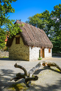 瑞典斯德哥尔摩古老的传统小屋瑞典斯德哥尔摩的传统农舍图片