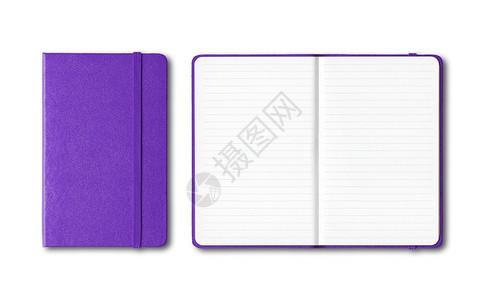 紫闭和开线笔记本模型以白色隔离紫闭和开线笔记本模型以白色隔离图片