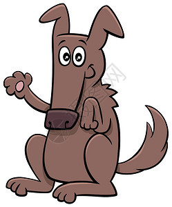 滑稽狗漫画动物人的插图图片