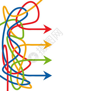 矢量颜色箭头背景图片