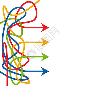 矢量颜色箭头背景图片