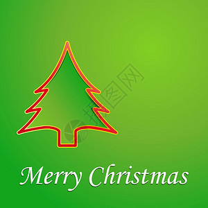 矢量抽象覆盖以绿色显示的圣诞节背景图片