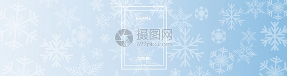 寒冷的圣诞节有雪和冰晶可定制的框架图片
