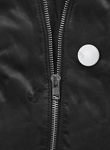 黑色皮夹克的徽章近视纹身背景图片