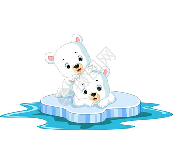 北极熊漫画图片