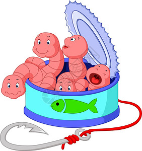 蚯蚓,肥有趣的卡通漫画蚯蚓插画