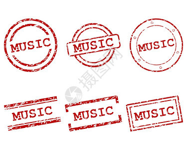 音乐邮票图片