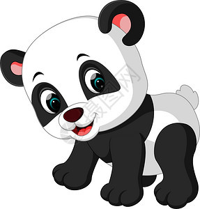 可爱的熊猫卡通图片