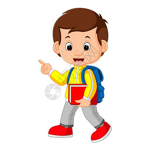 海滩小孩插画-海滩小孩卡通-男孩带着快乐的笑脸驾驶飞机插图-摄图网