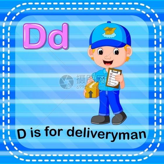 幼儿字母表deliveryman图片