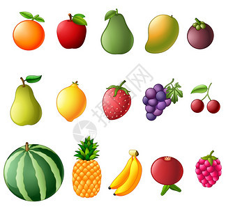 卡通可爱的水果图片