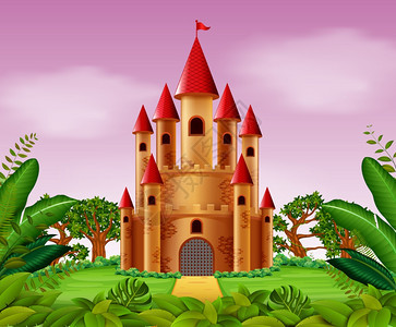 丛林中的城堡图片
