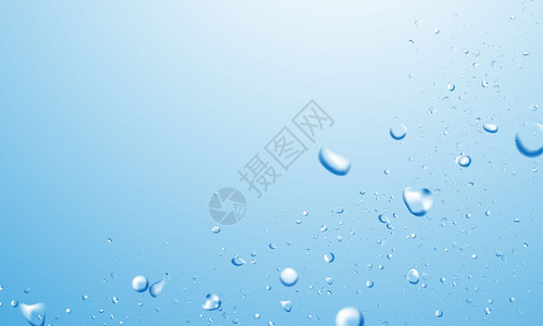 水滴矢量白色背景的矢量水喷和波纹泡背景