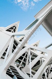 201年oct31西班牙华伦亚现代艺术和科学城市建筑由圣地亚哥卡拉特瓦和费利克斯坎德拉设计的建筑图片