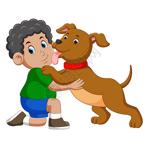 舔他老板的狗脸图片素材