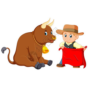 大笨钟 雪景斗牛士插画