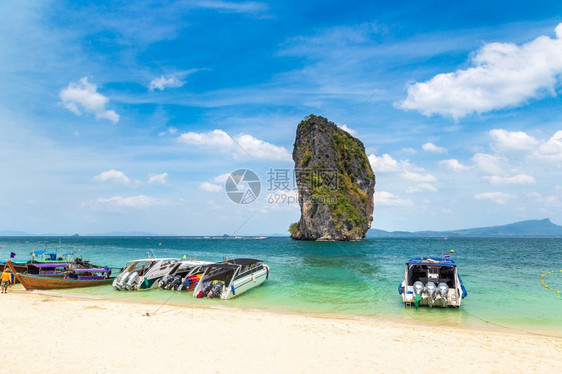 夏日的泰国河滨海角岛图片