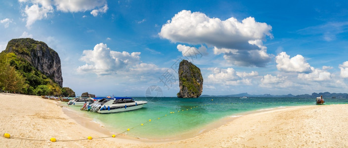 夏日在泰国的波大岛全景图片