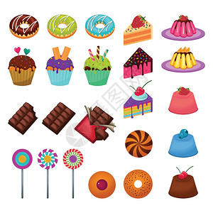 美味甜的小吃食品糖果蛋糕巧克力盒图片