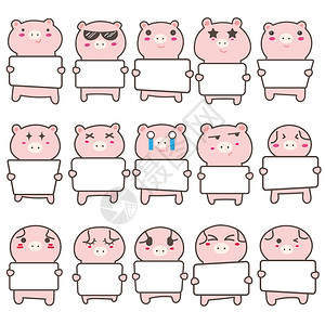 土猪肉插画-土猪肉卡通-黑白香肠加卡通装饰品训练插图-摄图网