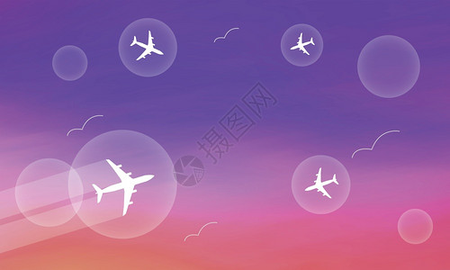 飞机模型在泡泡里面的设计平面图图片