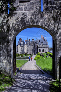 兰盖斯城堡在卢瓦尔地区拥有美丽的花园弗兰奇图片