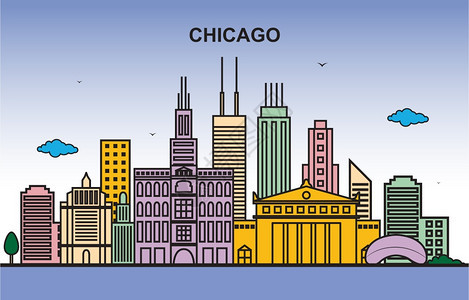 芝加哥城市风光图片