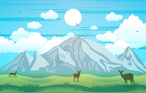 地平线山丘图片