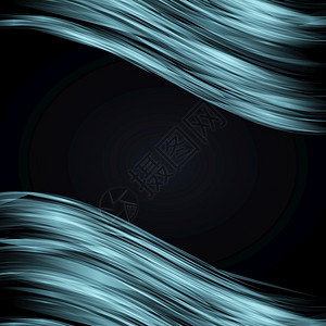 含有发光的蓝色卷曲线抽象背景并在文字下置于暗背景您的演示封面幻灯片和创造力的矢量背景带有发光的蓝色卷线抽象背景图片