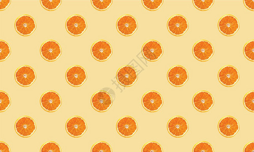 结构网络横幅印刷品壁纸橙色喜悦背景的无缝新鲜橙色切片图案图片