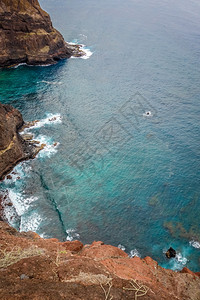 山地安太岛角渡非洲山地安太岛角渡南地安太岛的悬崖和海洋空中观察图片