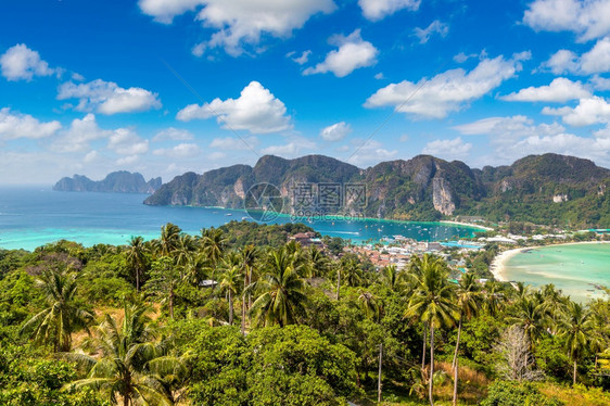 夏日泰国的菲登岛景色图片