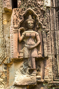 塔普罗姆寺庙的废墟是夏日Cambodi的夏日Semsar的复杂Agkorwat古寺图片