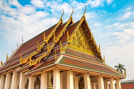 夏日的泰国曼谷寺图片
