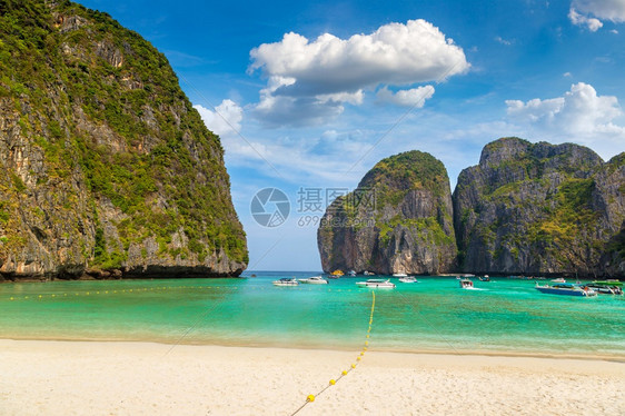 夏日在泰国河畔的科菲莱赫岛图片