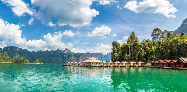 夏日在泰国的Chiowlan湖rtchpr大坝kuso公园等地图片