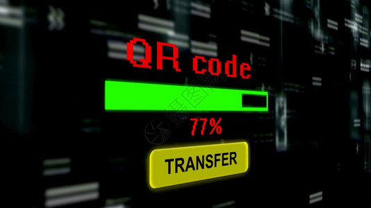 qr代码传输在线概念图片