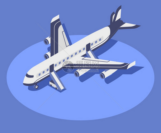 民航现代飞机3D概念图图片