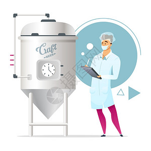 二列酵母发酵插画_二列酵母发酵卡通_二列酵母发酵插图_手绘_板绘_摄