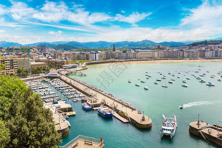 西班牙码头美丽风光图片