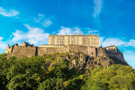 爱丁堡城市和的景色在美丽夏日苏格兰统一王国图片