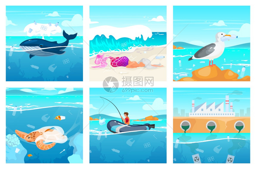 海洋平板病媒插图中的塑料污染水问题海上垃圾生态灾难漫画海龟被困在塑料袋中的海洋动物插画图片下载 正版图片 摄图网 海洋平板病媒插图中的塑料污染水问题海上垃圾生态灾难漫画海龟被困在塑料袋中的海洋动物插画图片下载 正版图片 摄图网
