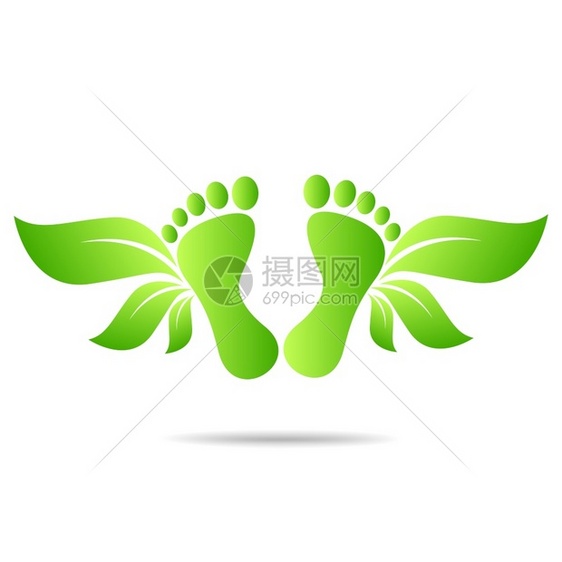 可持续发展健康自然绿色足迹图片