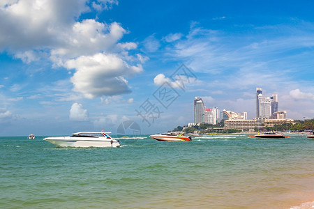 帕塔亚湾和海滩夏日的泰国图片