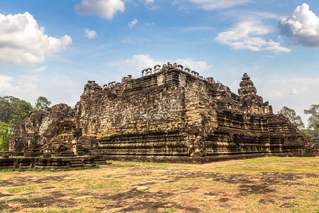 baphuon寺庙的废墟是夏日Cambodi的夏日Semsar的复合Agkorwat古寺图片