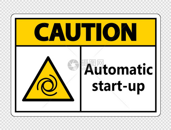 透明背景上黄色提醒注意自动启标记图图片